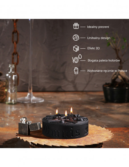 Świeca Pentagram Black Matt