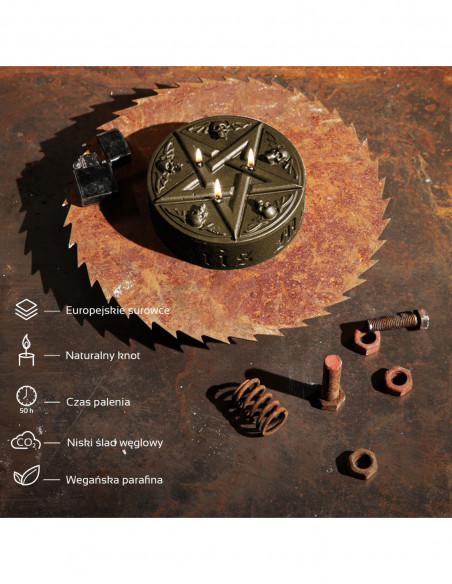 Świeca Pentagram Brass