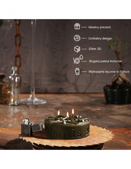 Świeca Pentagram Brass