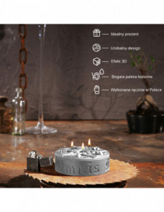 Świeca Pentagram Silver 2