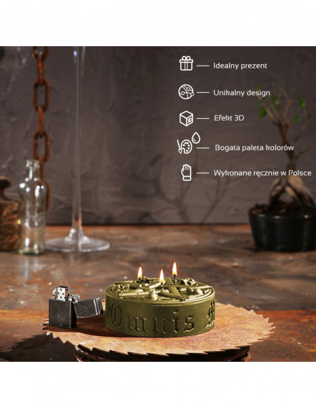 Świeca Pentagram Classic Gold