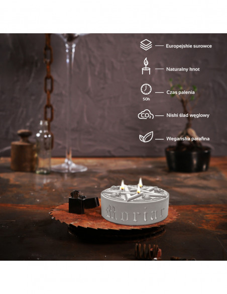 Świeca Pentagram Gray