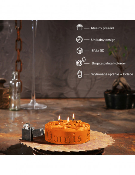 Świeca Pentagram Orange