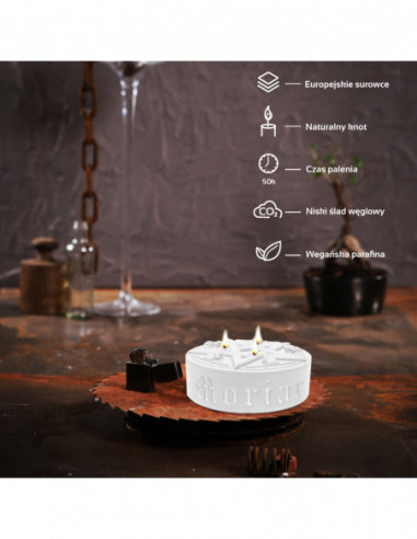 Świeca Pentagram White