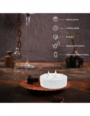 Świeca Pentagram White