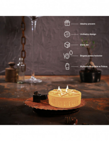 Świeca Pentagram Yellow