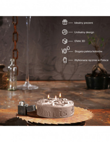 Świeca Pentagram Rose Gold