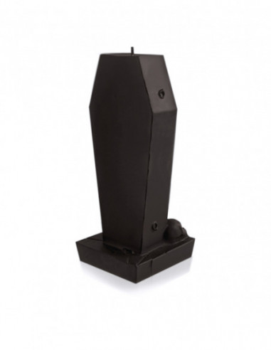 Świeca Coffin with Pentagram Black Matt