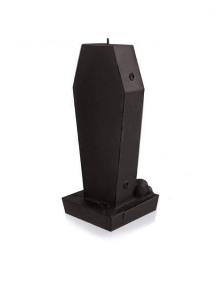 Świeca Coffin with Pentagram Black Matt