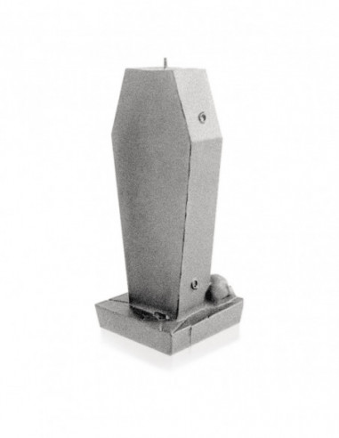 Świeca Coffin with Pentagram Silver