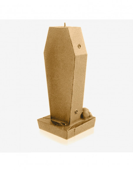Świeca Coffin with Pentagram Classic Gold