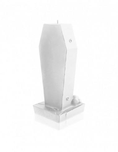 Świeca Coffin with Pentagram White