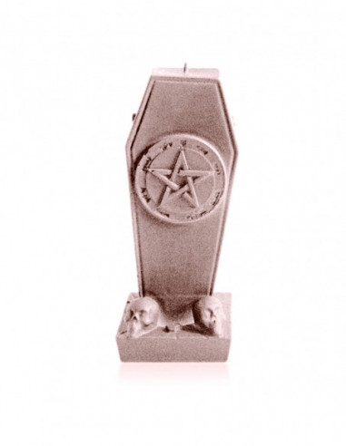 Świeca Coffin with Pentagram Rose Gold