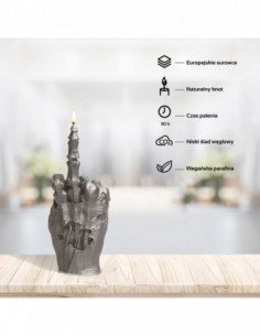 Świeca Zombie Hand FCK Brass