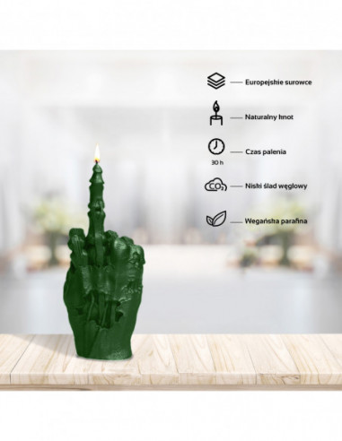 Świeca Zombie Hand FCK Dark Green