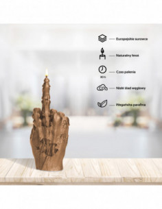 Świeca Zombie Hand FCK Gold 2