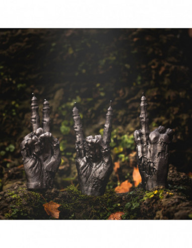 Świeca Zombie Hand RCK Black Metallic
