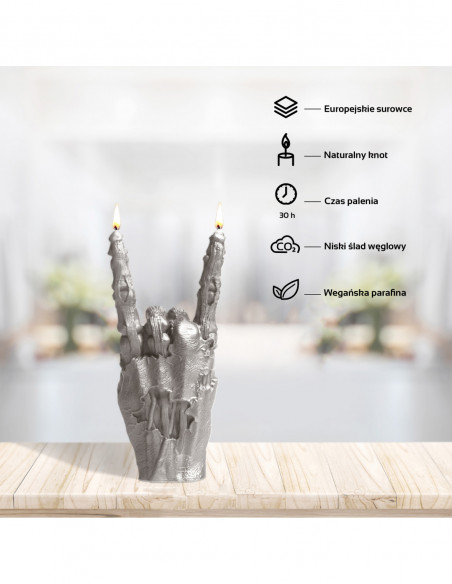 Świeca Zombie Hand RCK Gray
