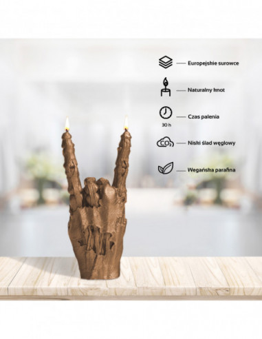Świeca Zombie Hand RCK Gold
