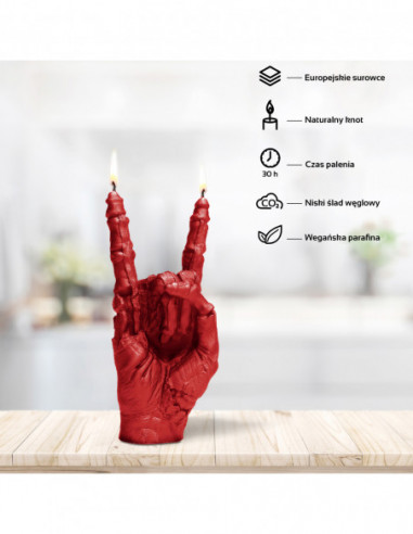 Świeca Zombie Hand RCK Red