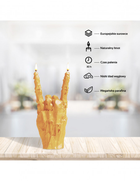 Świeca Zombie Hand RCK Yellow