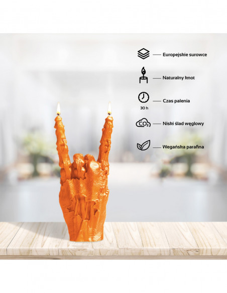 Świeca Zombie Hand RCK Orange