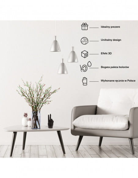 Świeca Zombie Hand PEACE Black Matt