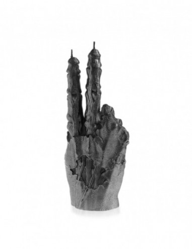 Świeca Zombie Hand PEACE Black Metallic