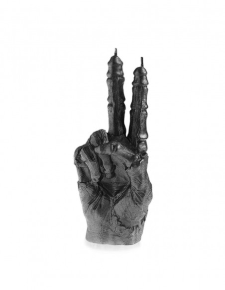 Świeca Zombie Hand PEACE Black Metallic