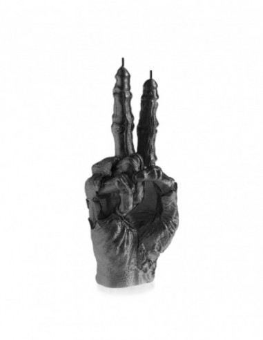 Świeca Zombie Hand PEACE Black Metallic