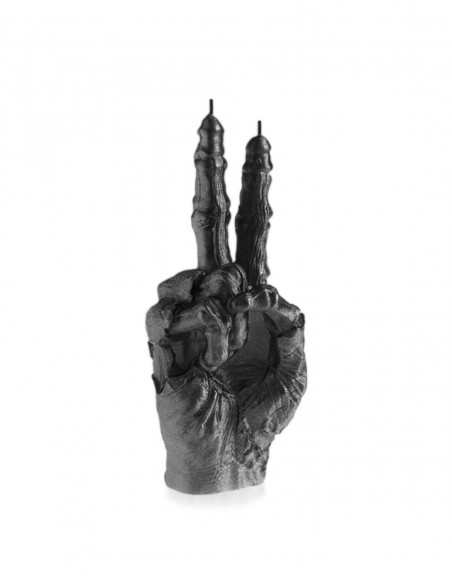 Świeca Zombie Hand PEACE Black Metallic
