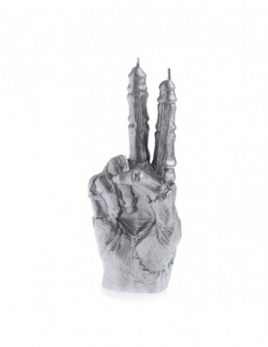 Świeca Zombie Hand PEACE Silver