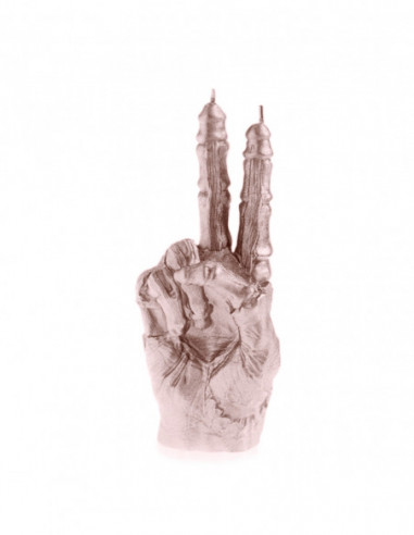 Świeca Zombie Hand PEACE Rose Gold