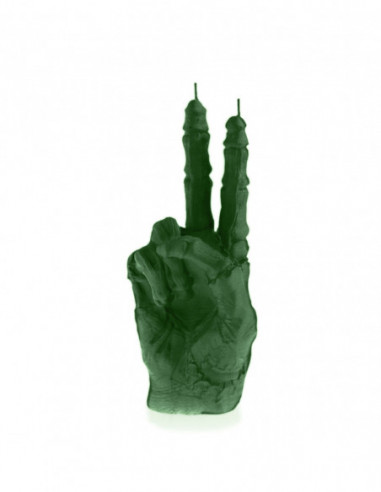 Świeca Zombie Hand Peace Dark Green