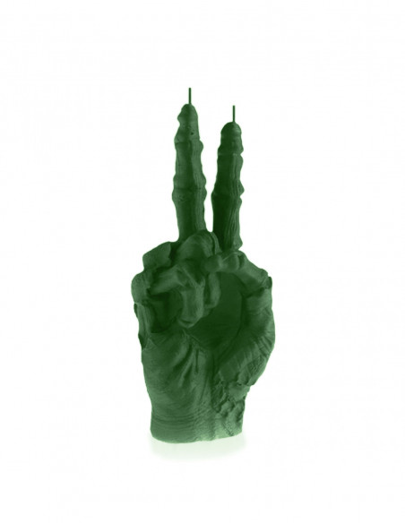 Świeca Zombie Hand Peace Dark Green