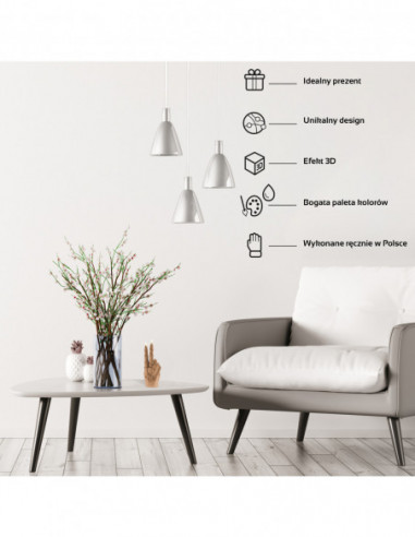 Świeca Zombie Hand Peace Gold