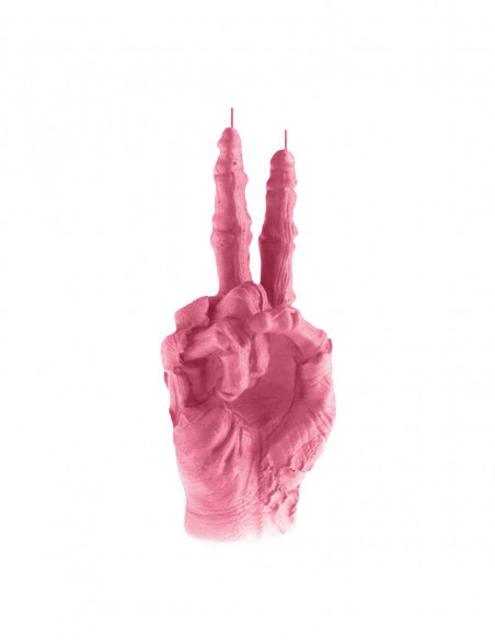 Świeca Zombie Hand Peace Pink