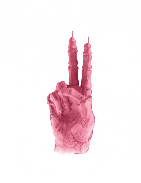 Świeca Zombie Hand Peace Pink