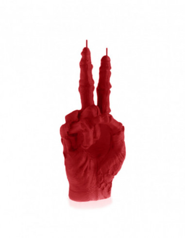 Świeca Zombie Hand PEACE Red