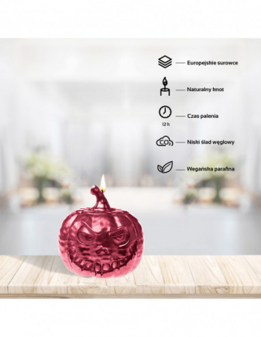 Świeca Halloween Dynia - Pumpkin Red...