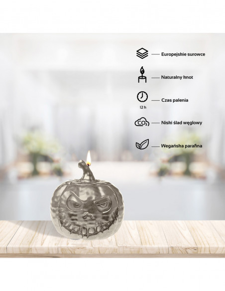 Świeca Halloween Dynia - Pumpkin Brass