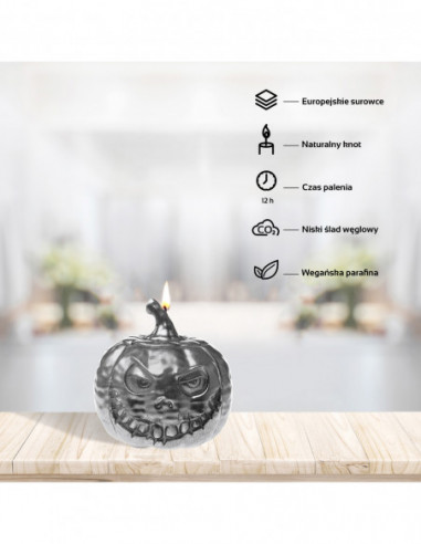 Świeca Halloween Dynia - Pumpkin Steel