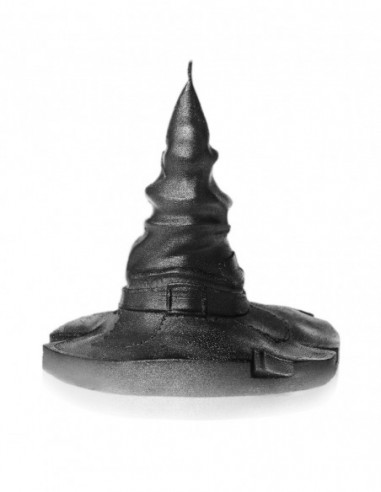 Świeca Halloween Hat Black Metallic