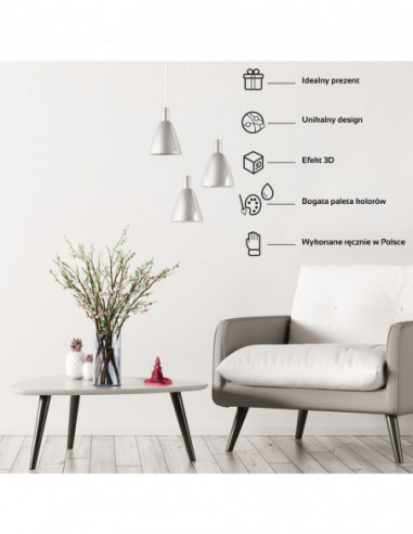 Świeca Halloween Hat Red Metallic