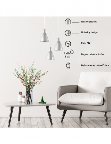 Świeca Halloween Hat Dark Green