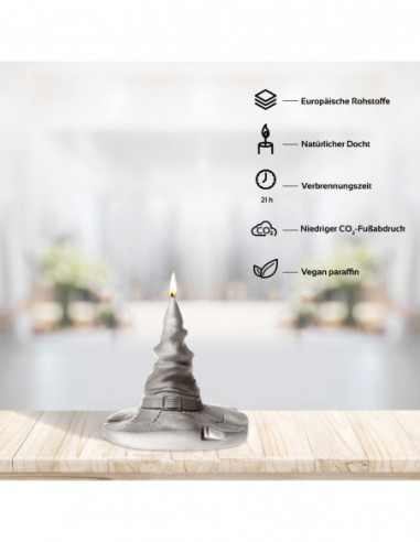 Świeca Halloween Hat Gray