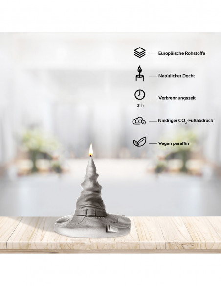 Świeca Halloween Hat Gray