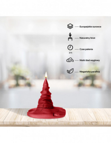 Świeca Halloween Hat Red