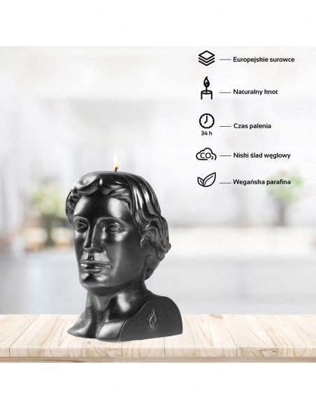 Świeca Hermes Black Metallic