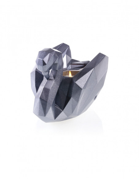 Świecznik Swan Low-Poly Steel Poli